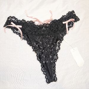 For Love & Lemons Noelle Lace High-waist Panty, NWT